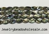 CSB4160 15.5 inches 10*14mm flat drum abalone shell beads wholesale