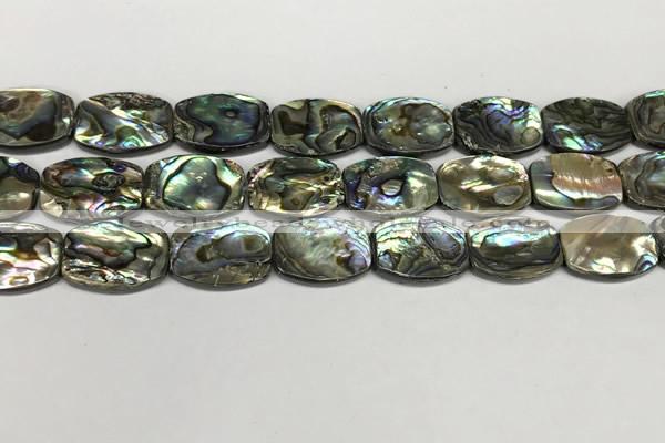 CSB4163 15.5 inches 15*20mm flat drum abalone shell beads wholesale