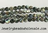 CSB4169 15.5 inches 10mm coin abalone shell beads wholesale