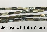 CSB4176 15.5 inches 8*16mm trihedron abalone shell beads wholesale