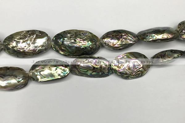 CSB4179 15.5 inches 13*30mm - 15*35mm freeform abalone shell beads