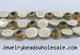 CSB4501 15.5 inches 22*25mm freeform shell beads wholesale