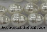 CSB570 15.5 inches 16*19mm whorl teardrop shell pearl beads