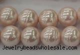 CSB625 15.5 inches 14mm whorl round shell pearl beads