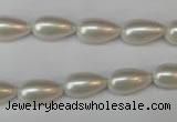 CSB855 15.5 inches 8*14mm teardrop shell pearl beads wholesale