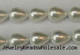 CSB862 15.5 inches 10*14mm teardrop shell pearl beads wholesale