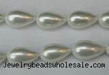 CSB864 15.5 inches 9*16mm teardrop shell pearl beads wholesale