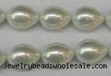 CSB868 15.5 inches 12*16mm teardrop shell pearl beads wholesale