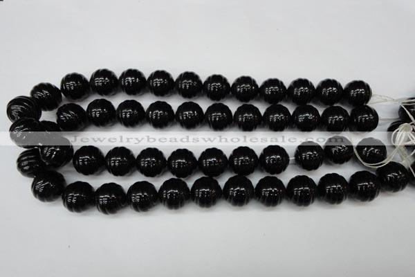 CSB897 15.5 inches 16mm whorl round shell pearl beads wholesale