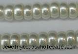 CSB900 15.5 inches 6*12mm rondelle shell pearl beads wholesale