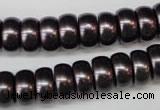 CSB902 15.5 inches 6*12mm rondelle shell pearl beads wholesale