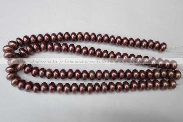 CSB906 15.5 inches 8*12mm rondelle shell pearl beads wholesale