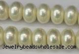 CSB910 15.5 inches 11*15mm rondelle shell pearl beads wholesale