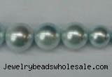 CSB922 15.5 inches 8mm - 14mm round shell pearl beads wholesale