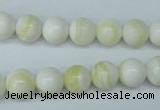 CSB953 15.5 inches 10mm round shell pearl beads wholesale