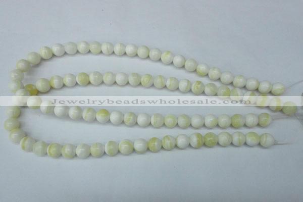 CSB953 15.5 inches 10mm round shell pearl beads wholesale