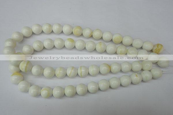 CSB955 15.5 inches 14mm round shell pearl beads wholesale