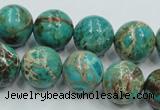 CSE02 15.5 inches 16mm round natural sea sediment jasper beads