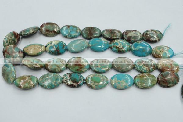 CSE09 15.5 inches 18*25mm oval natural sea sediment jasper beads