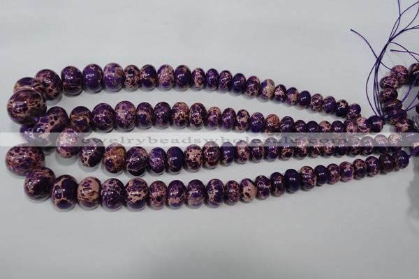 CSE303 15.5 inches 7*10mm – 15*20mm rondelle dyed sea sediment jasper beads