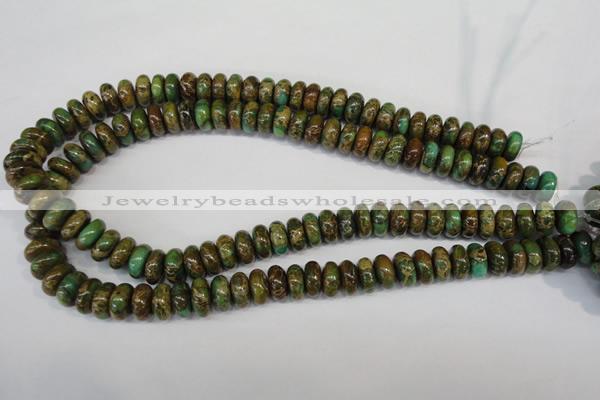 CSE5046 15.5 inches 6*12mm rondelle natural sea sediment jasper beads