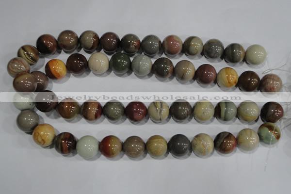 CSE5205 15.5 inches 14mm round sea sediment jasper beads wholesale