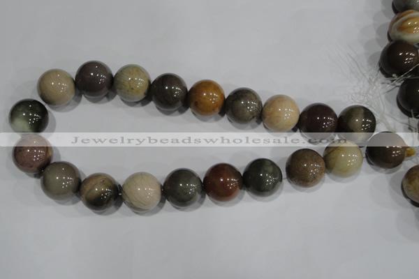 CSE5207 15.5 inches 18mm round sea sediment jasper beads wholesale