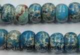 CSE63 15.5 inches 10*14mm rondelle dyed natural sea sediment jasper beads