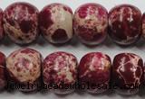 CSE67 15.5 inches 15*18mm rondelle dyed natural sea sediment jasper beads