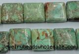 CSE68 15.5 inches 16*16mm square dyed natural sea sediment jasper beads