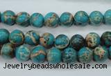 CSE75 15.5 inches 8mm round dyed natural sea sediment jasper beads