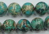 CSE77 15.5 inches 14mm round dyed natural sea sediment jasper beads