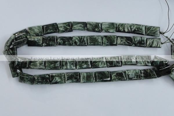 CSH12 15.5 inches 13*18mm rectangle natural seraphinite beads