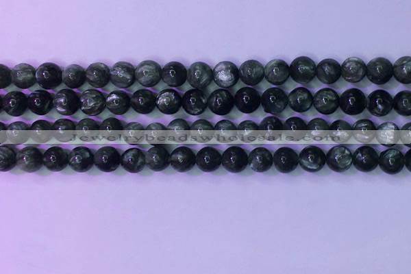 CSH210 15.5 inches 5.8mm - 6.2mm round natural seraphinite beads