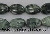 CSH55 15.5 inches 12*16mm oval natural seraphinite gemstone beads