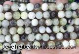 CSJ302 15.5 inches 8mm round serpentine new jade beads wholesale