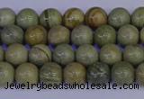 CSL200 15.5 inches 4mm round silver leaf jasper beads wholesale