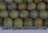 CSL202 15.5 inches 8mm round silver leaf jasper beads wholesale