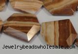 CSL86 15.5 inches 22*25mm freefrom silver leaf jasper beads wholesale