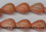 CSM14 15.5 inches 13*18mm teardrop salmon stone beads wholesale