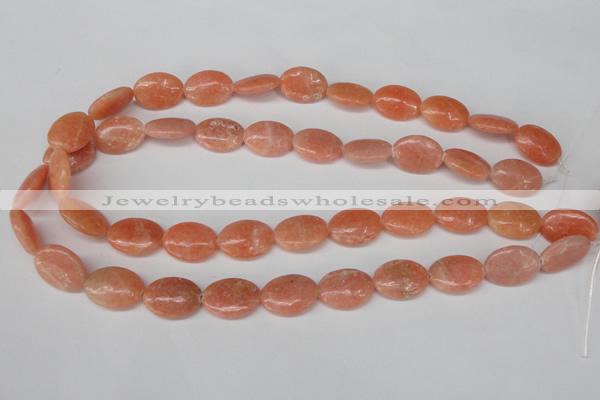 CSM35 15.5 inches 13*18mm oval salmon stone beads wholesale