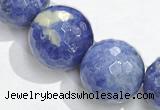 CSO22 AB grade 16mm faceted round sodalite beads wholesale