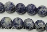 CSO305 15.5 inches 14mm faceted round Brazilian sodalite beads