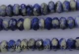 CSO33 15.5 inches 5*10mm faceted rondelle sodalite gemstone beads