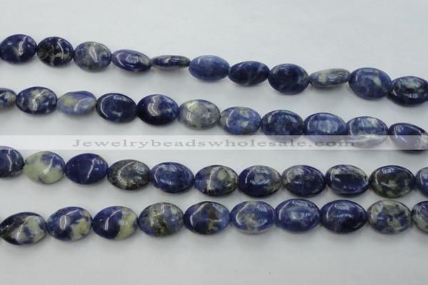 CSO371 15.5 inches 10*14mm oval natural sodalite gemstone beads