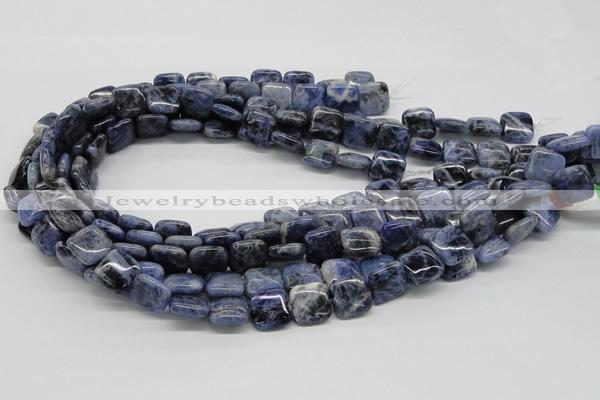 CSO44 15.5 inches 14*14mm square sodalite gemstone beads wholesale