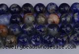 CSO511 15.5 inches 6mm round orange sodalite beads wholesale