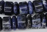 CSO52 15.5 inches 6*18mm & 11*18mm rondelle sodalite gemstone beads