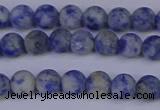 CSO531 15.5 inches 6mm round matte African sodalite beads wholesale