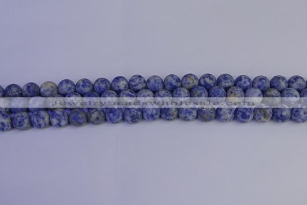 CSO532 15.5 inches 8mm round matte African sodalite beads wholesale